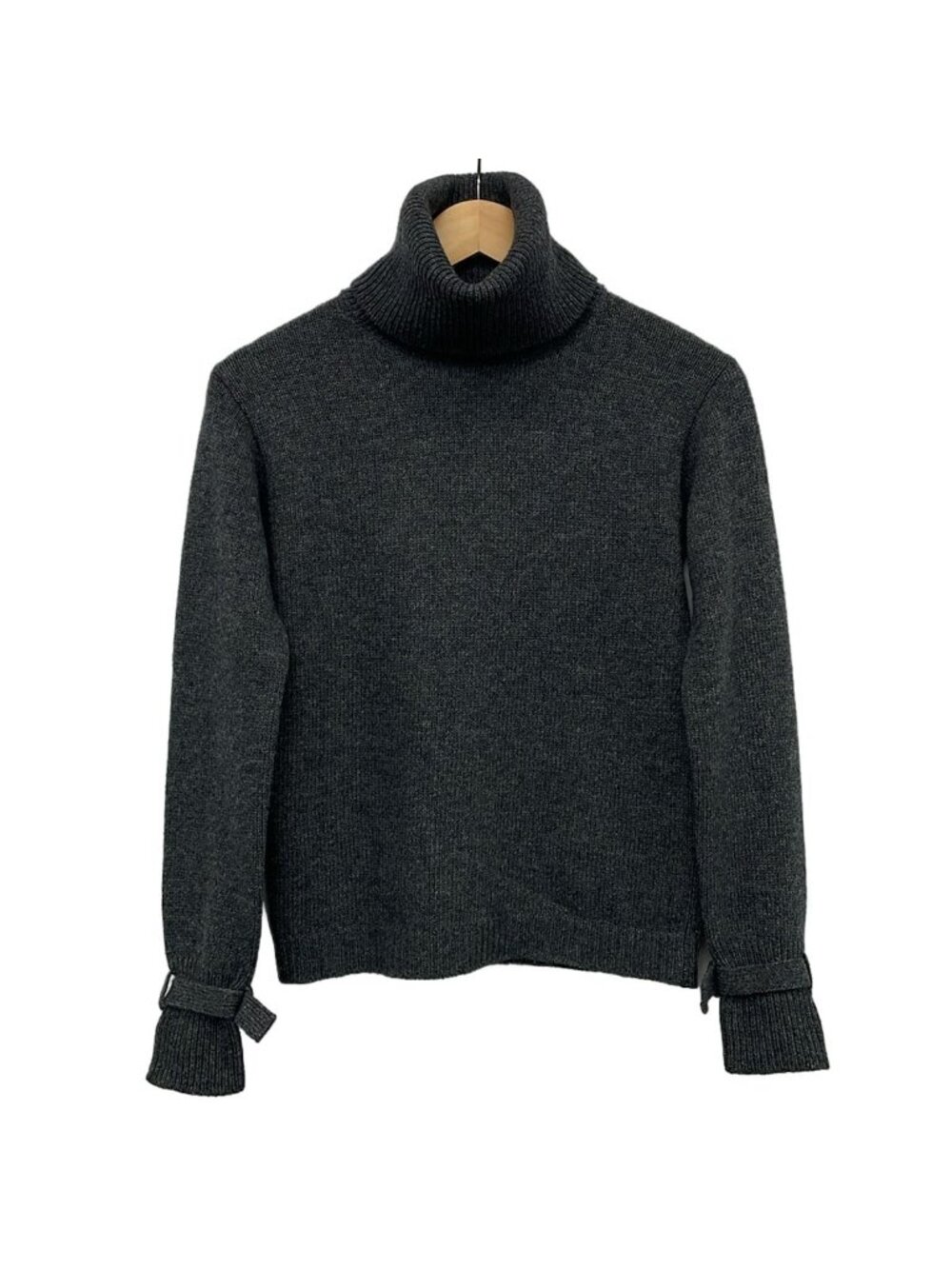 Prada Long Sleeve Sweater Dark Gray Turtleneck